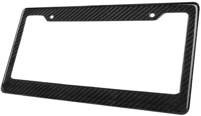 ya 9 10.24 Car License Plate Frame Cover Cap Bonnet Rear Boot Custom Text Black for Me