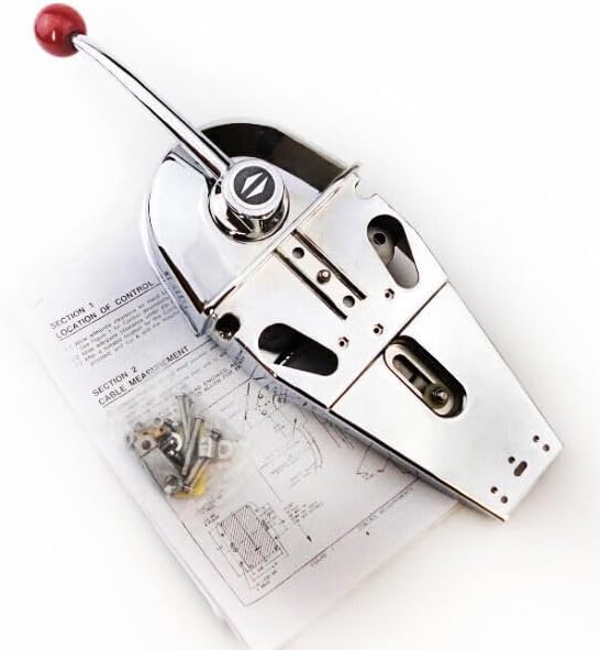 ya 4 8.24 baidi Single Lever Single Engine Control Teleflex Morse MT2 MT3 33C Style Parts Silver