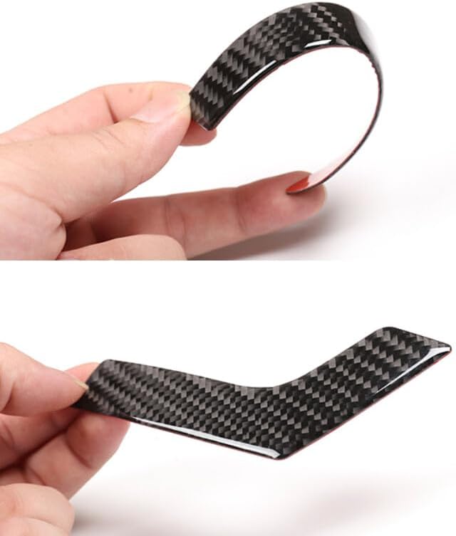 ya 9 10.24 4*Carbon Fiber Inner Door Handle Covers for Mercedes-Benz C-Class W204 05-1