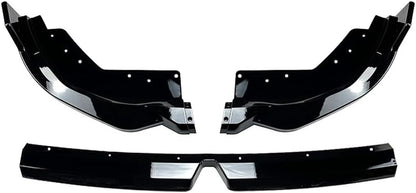 ya 2 8.15 Front Bumper Lip Spoiler Black for BMW 3 Series G20 LCI M Sport 320i 325i 2023+