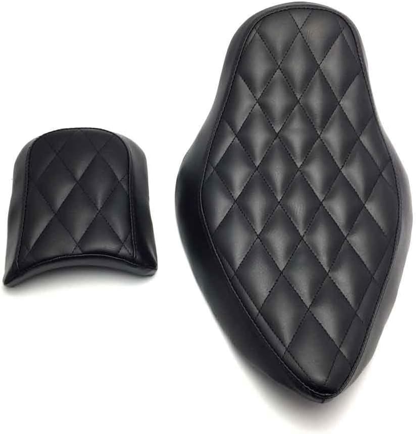 ya 4 8.8.2 Diamond Stitched Driver Passenger Seats for Harley Sportster 883 1200 2004-2015