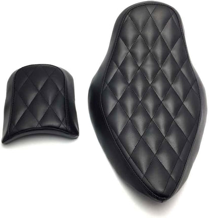 ya 4 8.8.2 Diamond Stitched Driver Passenger Seats for Harley Sportster 883 1200 2004-2015