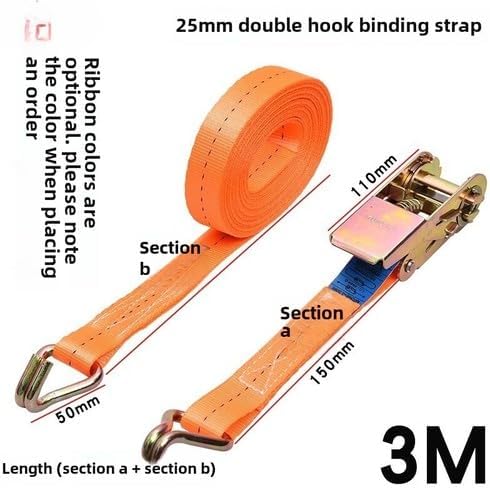 ya 28 10.13 baidi 25mm Cargo Strapping Belt Ratchet Tensioner Automotive Cable Tie Tightening Belt-11
