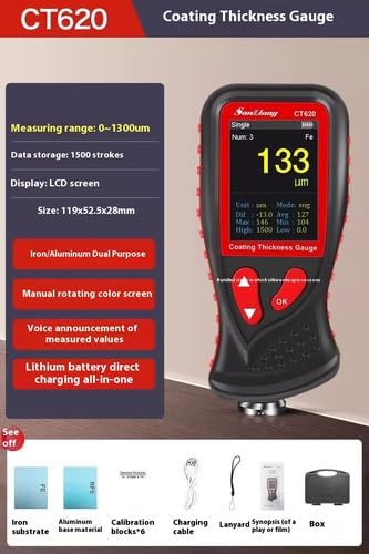 ya 28 10.13 baidi Coating Thickness Gauge Paint Film Meter Paint Surface Tester Range 0~1300¦Ìm-5