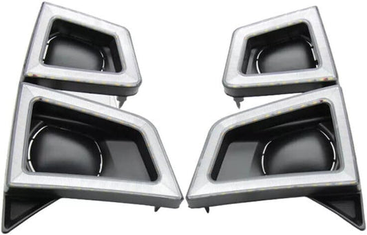 ya 2 8.15 2-piece LED set suitable for Isuzu D-MAX 2019-2024 DRL daytime running lights and fog lights