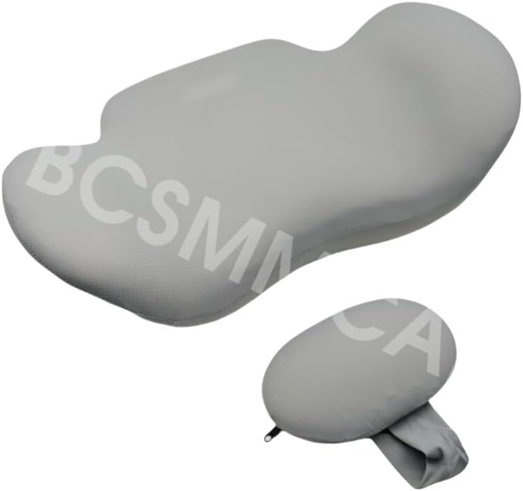 ya 6 8.24 baidi Memory Foam Lumbar Support Cushion Back Pillow Car Home Office Chair Pad Gray