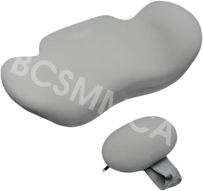 ya 6 8.24 baidi Memory Foam Lumbar Support Cushion Back Pillow Car Home Office Chair Pad Gray