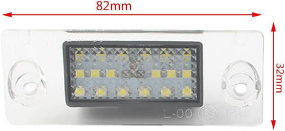 ya 4 8.8 2 Pack 18 White LED Rear License Plate Number Plate Lights for Audi A4 B5 95-01