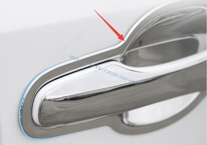 ya 5 8.10 for Toyota for Corolla 20-2024 Silver Steel Exterior Side Door Bowl Cup Cover Trims