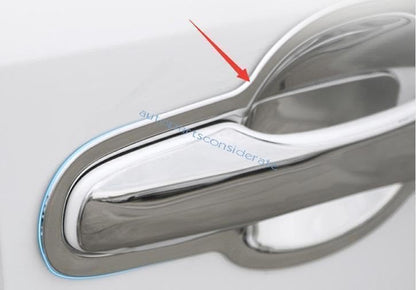 ya 5 8.10 for Toyota for Corolla 20-2024 Silver Steel Exterior Side Door Bowl Cup Cover Trims