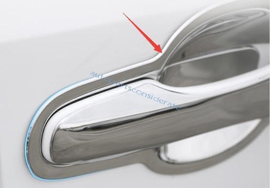 ya 12 10.8 zhengce for Toyota for Corolla 20-2024 Silver Steel Exterior Side Door Bowl Cup Cover Trims