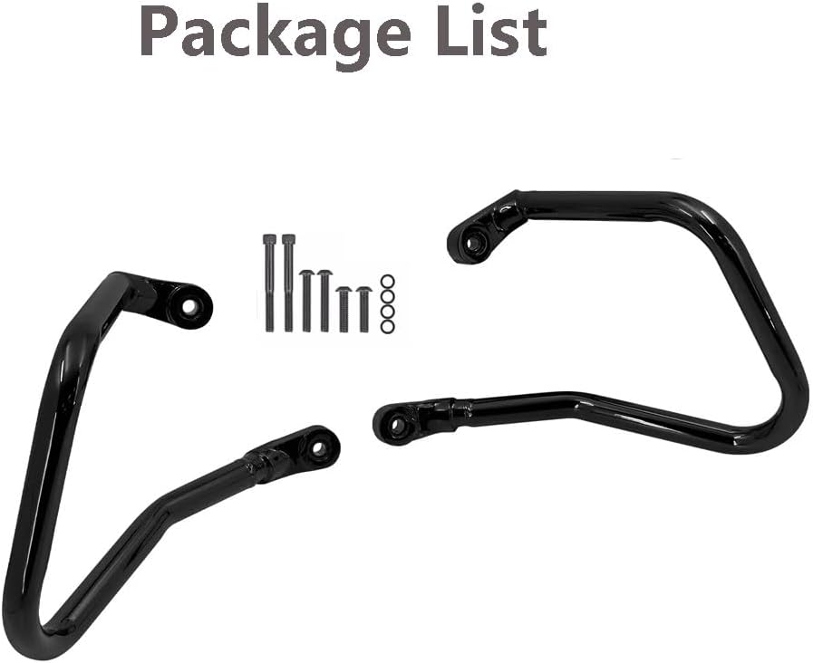 ya 4 8.8.2 Rear Saddle Bag Crash Barrier Black Suitable for Harley Heritage Classic FLHC 2018-2023