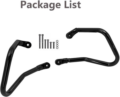 ya 4 8.8.2 Rear Saddle Bag Crash Barrier Black Suitable for Harley Heritage Classic FLHC 2018-2023