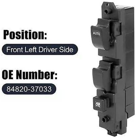 ya 5 8.24 baidi 84820-37033 Main Driver Side Power Window Switch Replacement Black for Hino 