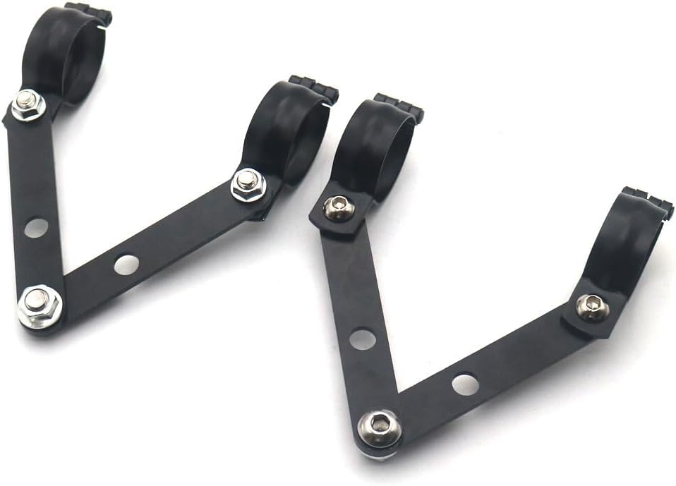 ya 6 8.14 41mm Black Metal Adjustable Headlight Indicator Mounting Fork Bracket for Harley