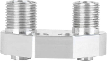 ya 12 10.8 baidi AC Compressor Adapter Fitting for Sanden SD7B10 7176 Aluminum Alloy Silver Tone