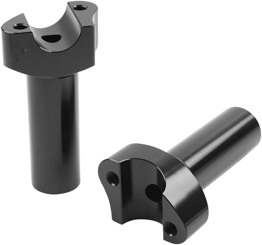 ya 15 10.19 zhengce 4 Straight Handlebar Risers for Harley 1 Bar Dyna Sportster Softail Black