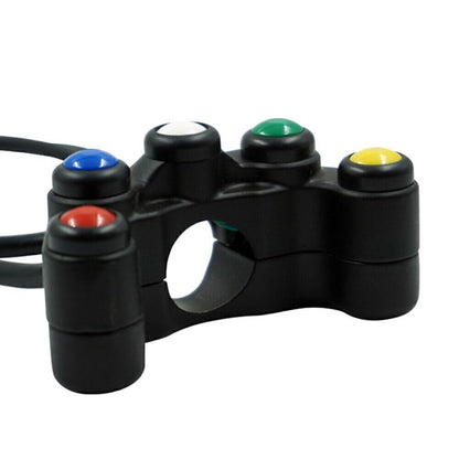 ya 12 10.8 zhengce 7/8 22mm Universal Handlebar Switch 5 Button Array Motorcycle Switches Plas