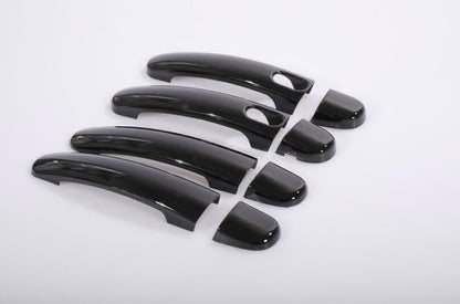 ya 5 8.10 for Volkswagen for Jetta 2014-2018 Bright Black Outer Side Door Handle Trims W/Hole