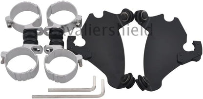 ya 23 10.7 baidi Fork Bracket Gauntlet Fairing Trigger Lock Mount Kit for Harley Dyna FXD FXDL