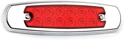 ya 4 8.8 12 LED Sealed Side Marker Clearance Lights 2 Red Fish Shape Trailer 