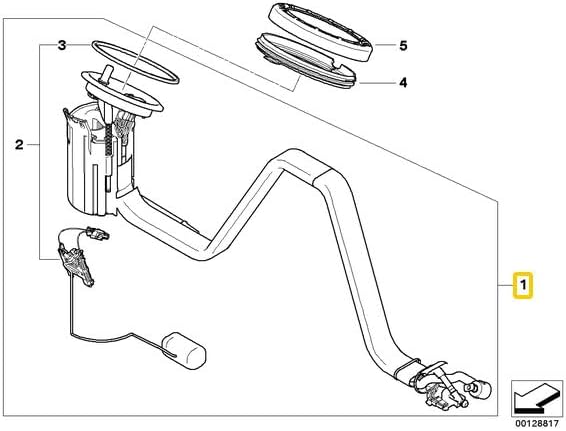 ya 5 8.10 Fuel pump module assembly for BMW E60 E63 523i 525i 530i N52 16117373503
