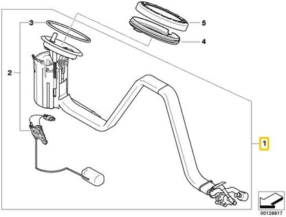 ya 5 8.10 Fuel pump module assembly for BMW E60 E63 523i 525i 530i N52 16117373503