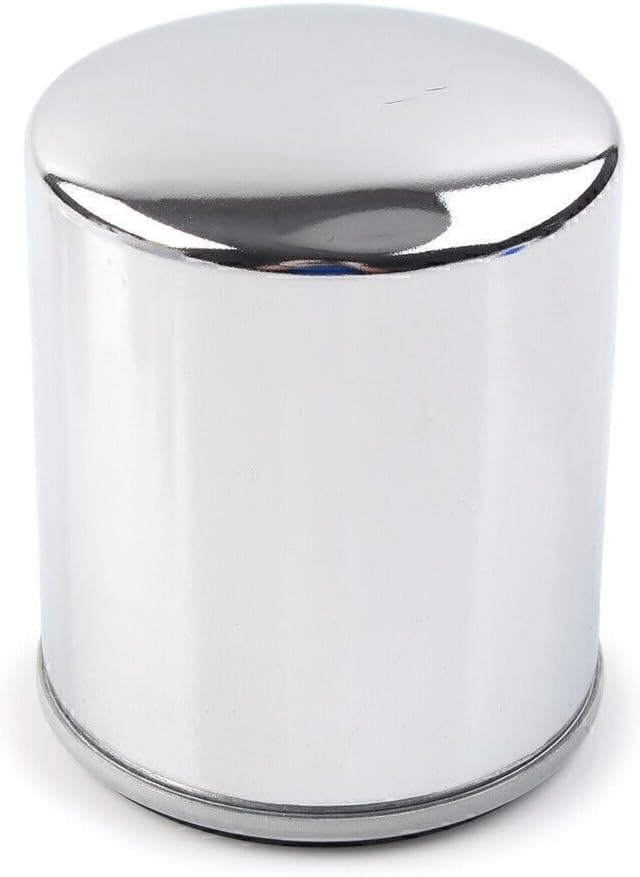 ya 4 8.14 Chrome Engine Oil Filter Fits for Harley STREET GLIDE & XL883N XL883L FXSB FLHTC