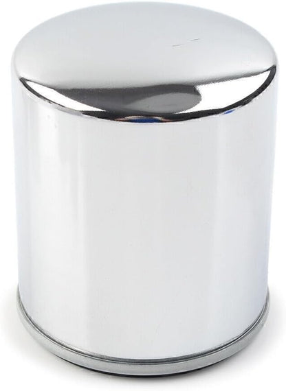 ya 4 8.14 Chrome Engine Oil Filter Fits for Harley STREET GLIDE & XL883N XL883L FXSB FLHTC