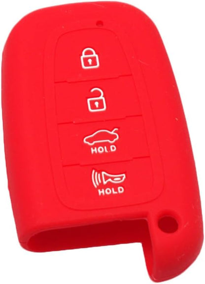 ya 5 8.24 baidi Silicone Key Shell Case Remote Key Cover for HYUNDAI X35 SANTA FE Accent for Elantra