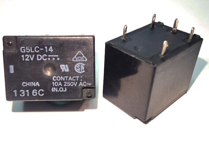 ya 16 10.20 baidi 1PC G5LC-14-12VDC Power Relay 10A 250VAC 5Pins #W7*-
