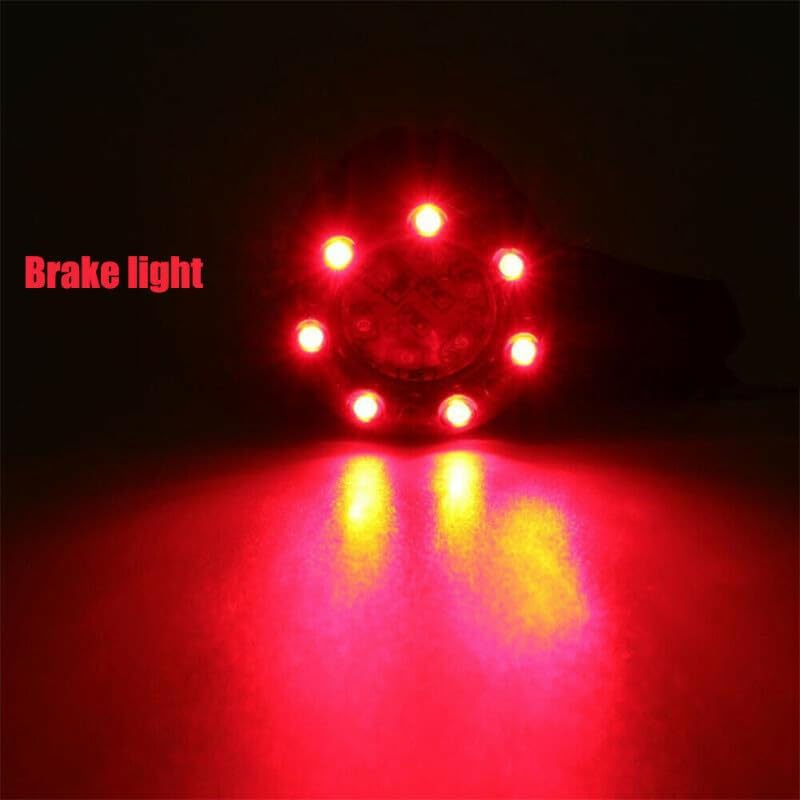 ya 10 9.16 zhengce 2x Motorcycle LED Bullet Turn Signals Brake Running Tail Light For Racer Bo