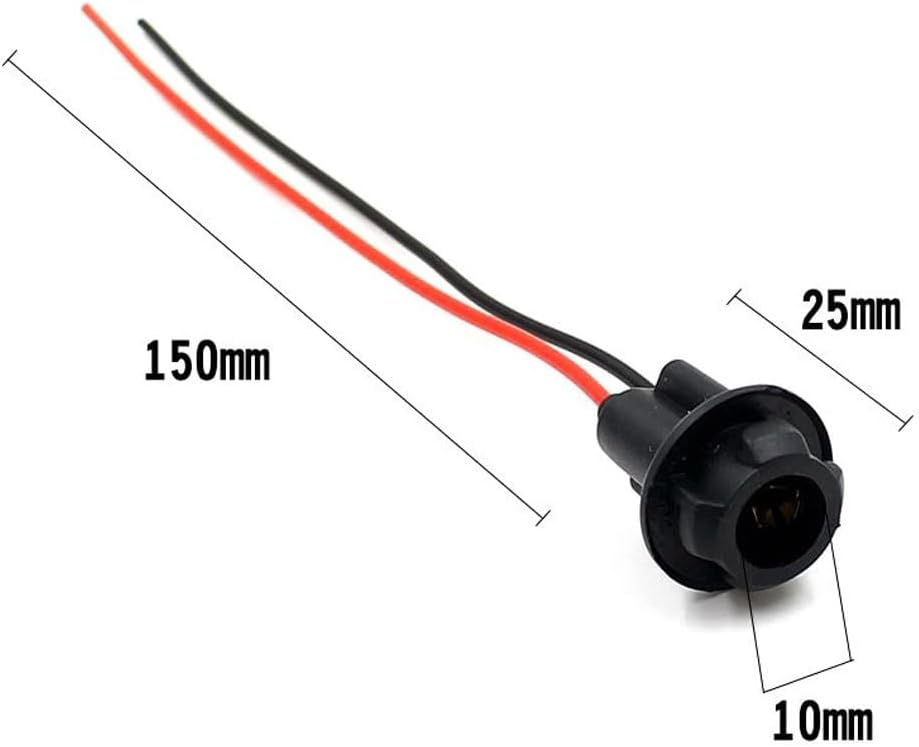ya 13 9.15 baidi 10Pcs Plastic Lamp Light Bulb Socket Holder Connector Extension Car LED