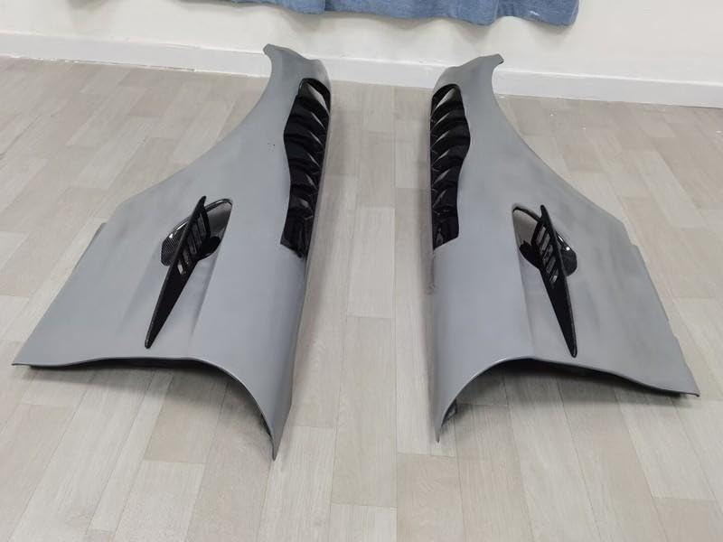 ya 2 8.15 Front Bumper Side Fender with Carbon Fibre Vent for AMG GT GTS