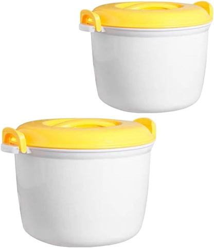 ya 14 9.20 baidi 2 Pcs Insulated Rice Cooker Set er for Cooking Food Microwave-1