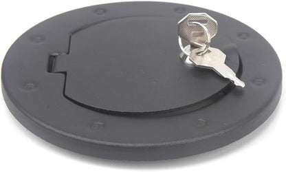 ya 5 8.10 Locking Gas Tank Fuel Filler Cover Cap With Key Fit for Jeep for Wrangler JK 2007-2017