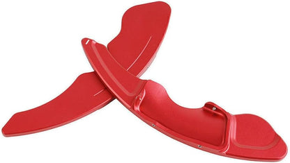 ya 5 8.24 baidi 2X Car Steering Wheel Shift Paddle Shifter Extension Trim for Lexus RC NX is Red