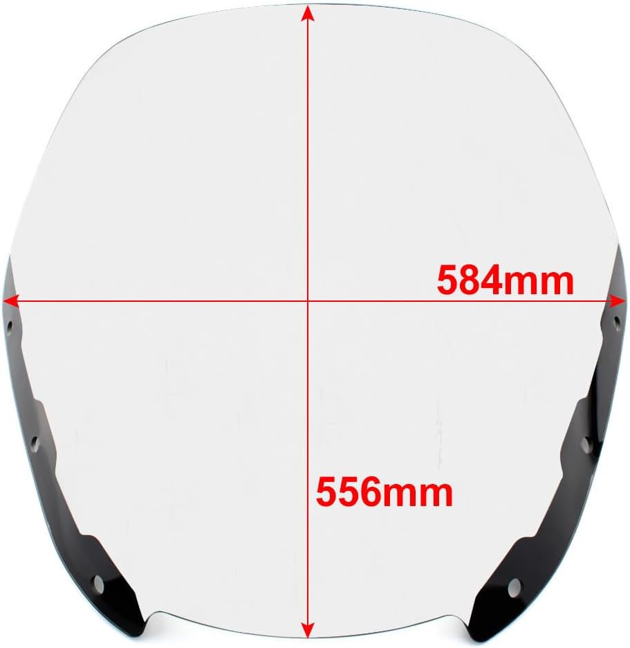 ya 23 10.7 baidi Windshield Windscreen Fit for BMW R18 Bagger R18 Trans for Motorcycle Gray