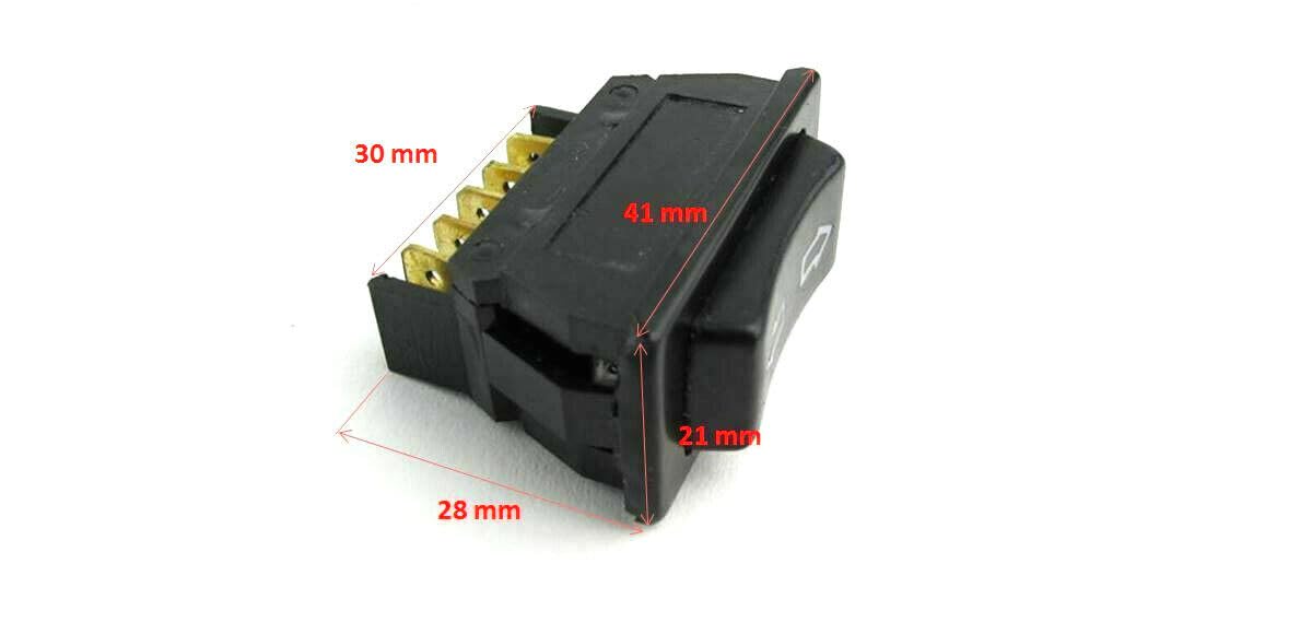 ya 5 8.10 3 Pcs Universal 5-pin On/Off Momentary Power Window Rocker Switch Controller