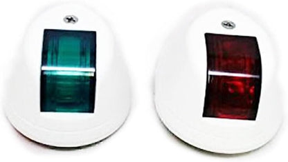 ya 4 8.14 2x Of Boat Navigation Side Light Nylon Housing Green & Red White New Car Auto