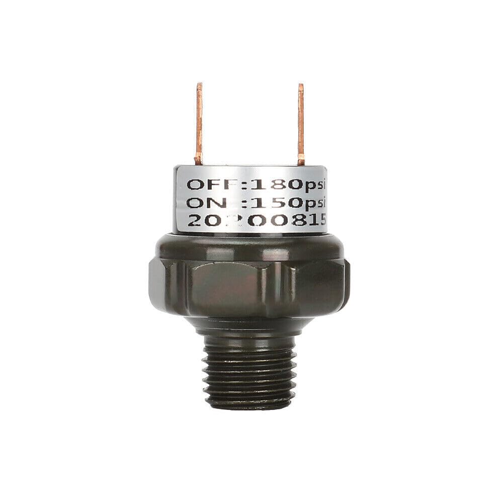 ya 5 8.24 baidi Air Pressure Switch Tank Mount Thread 150-180PSI 1/4 NPT 12V for Train Horn New
