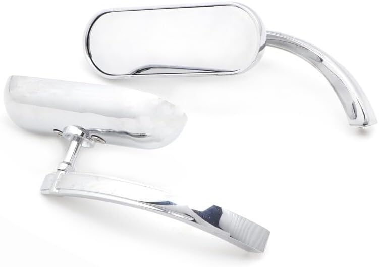 ya 2 8.15 Chrome for Mini Oval Rearview Side Mirror for Kawasaki Vulcan 500/750/800/900/1500