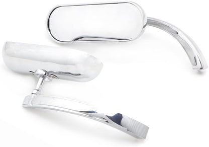 ya 2 8.15 Chrome for Mini Oval Rearview Side Mirror for Kawasaki Vulcan 500/750/800/900/1500