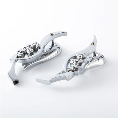 ya 2 8.15 Motorcycle Rearview Mirror Left and Right for Chopper Cruiser Bicycle Chrome