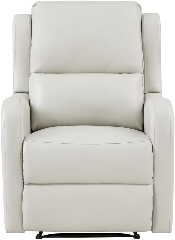 ya 28 10.13 baidi For Living Room 1pc Taupe Reclining - Faux Leather Upholstery, Solid Wood