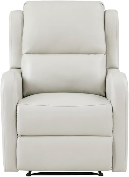 ya 28 10.13 baidi For Living Room 1pc Taupe Reclining - Faux Leather Upholstery, Solid Wood