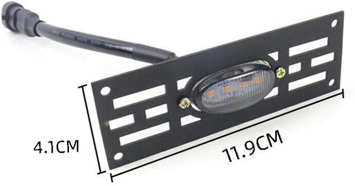 ya 10 9.16 zhengce for Ford Explorer 2020-24 smoke LED Front Grille Marker Running Light Lamp