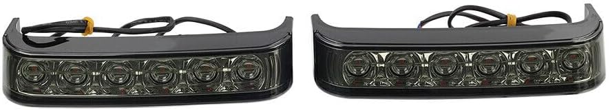 ya 4 8.10 Black Saddlebag Run Brake Tail Light For Harley Touring Street Glide FLHX