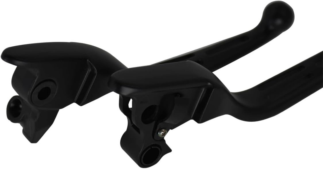 ya 11 9.14 baidiMatte Black Brake Clutch Hand Levers for Harley Road King Electra Glide 08-2013