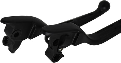 ya 11 9.14 baidiMatte Black Brake Clutch Hand Levers for Harley Road King Electra Glide 08-2013